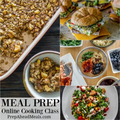 Meal Prep Online Cooking Class by Alea Milham of Prep Ahead Meals